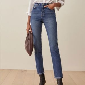 Reformation Liza Ultra High Rise Straight Jeans 26